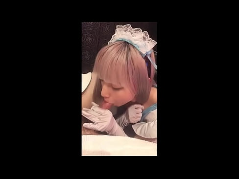 ❤️ Idole japonaise [mayuka], costume de soubrette, partie 1, pipe et branlette avec lotion ❤❌ Vidéo de sexe at us